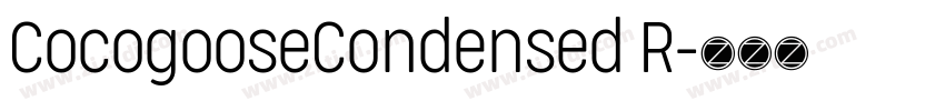 CocogooseCondensed R字体转换